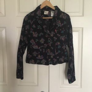 Floral Corduroy blazer/light jacket